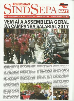 Boletim Campanha Salarial 2017 - Assembleia